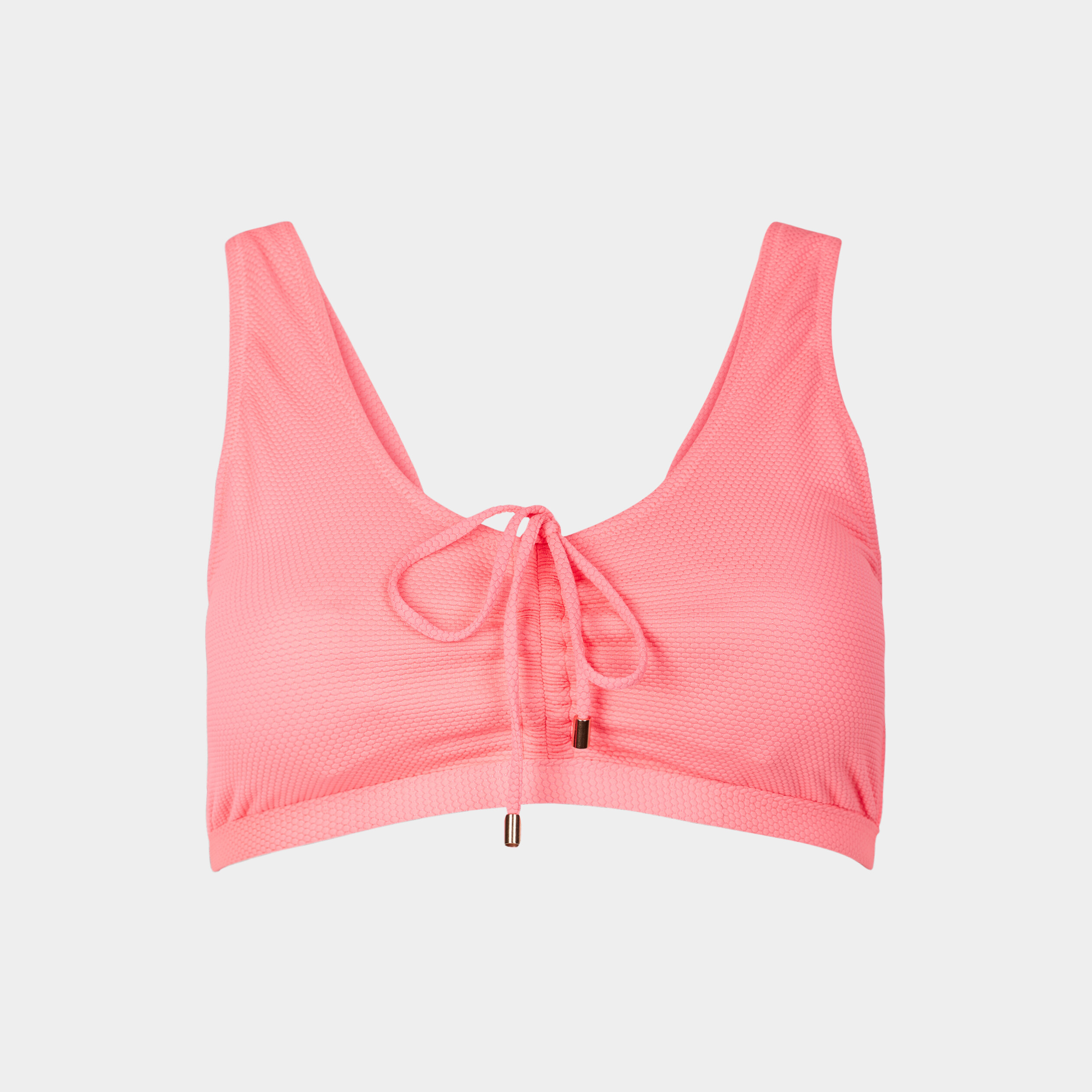 haut de maillot de bain forme brassiere orange corail femmegt Haut de maillot de bain forme brassière orange corail femme grande taille
