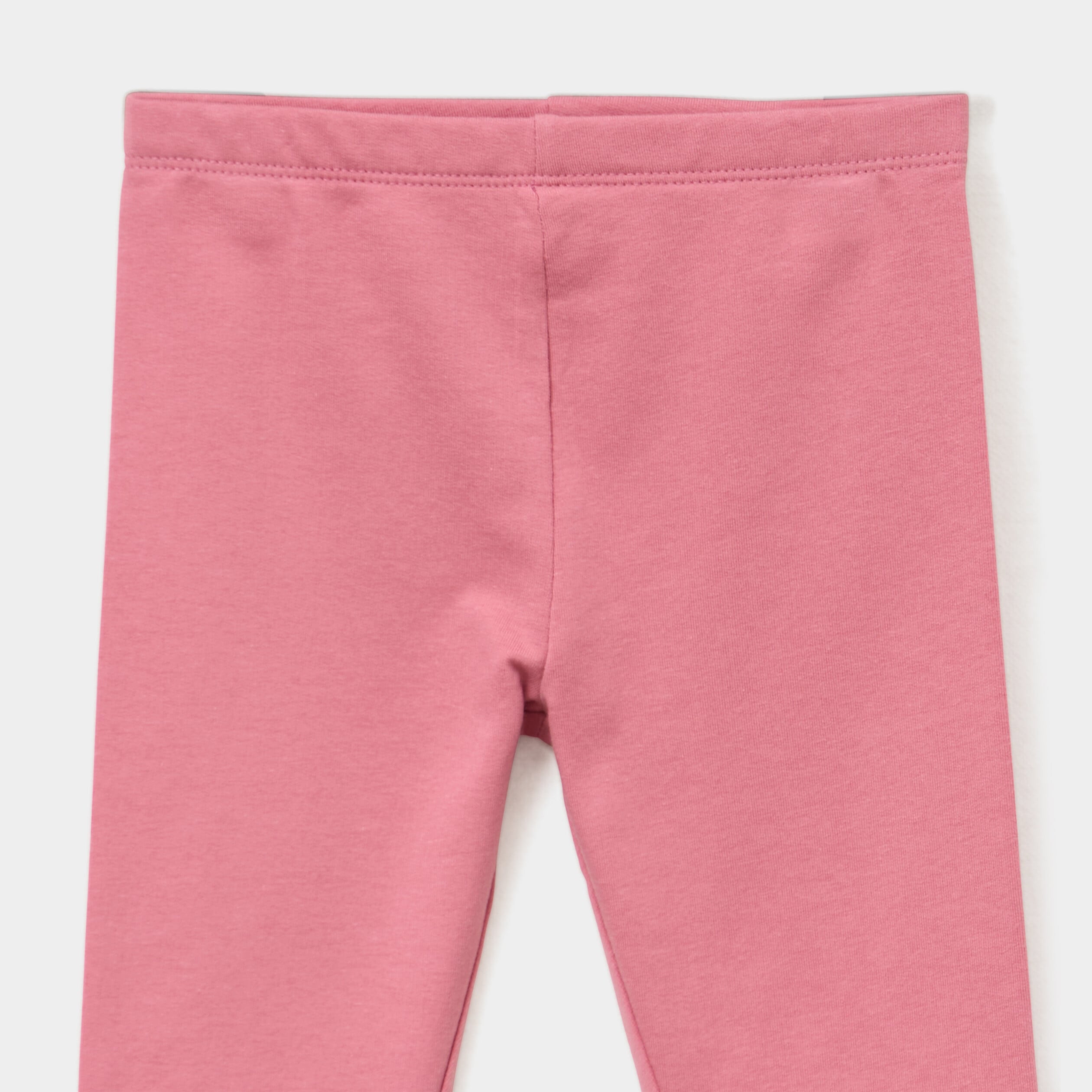 Legging doubl&eacute; coton vieux rose b&eacute;b&eacute; fille