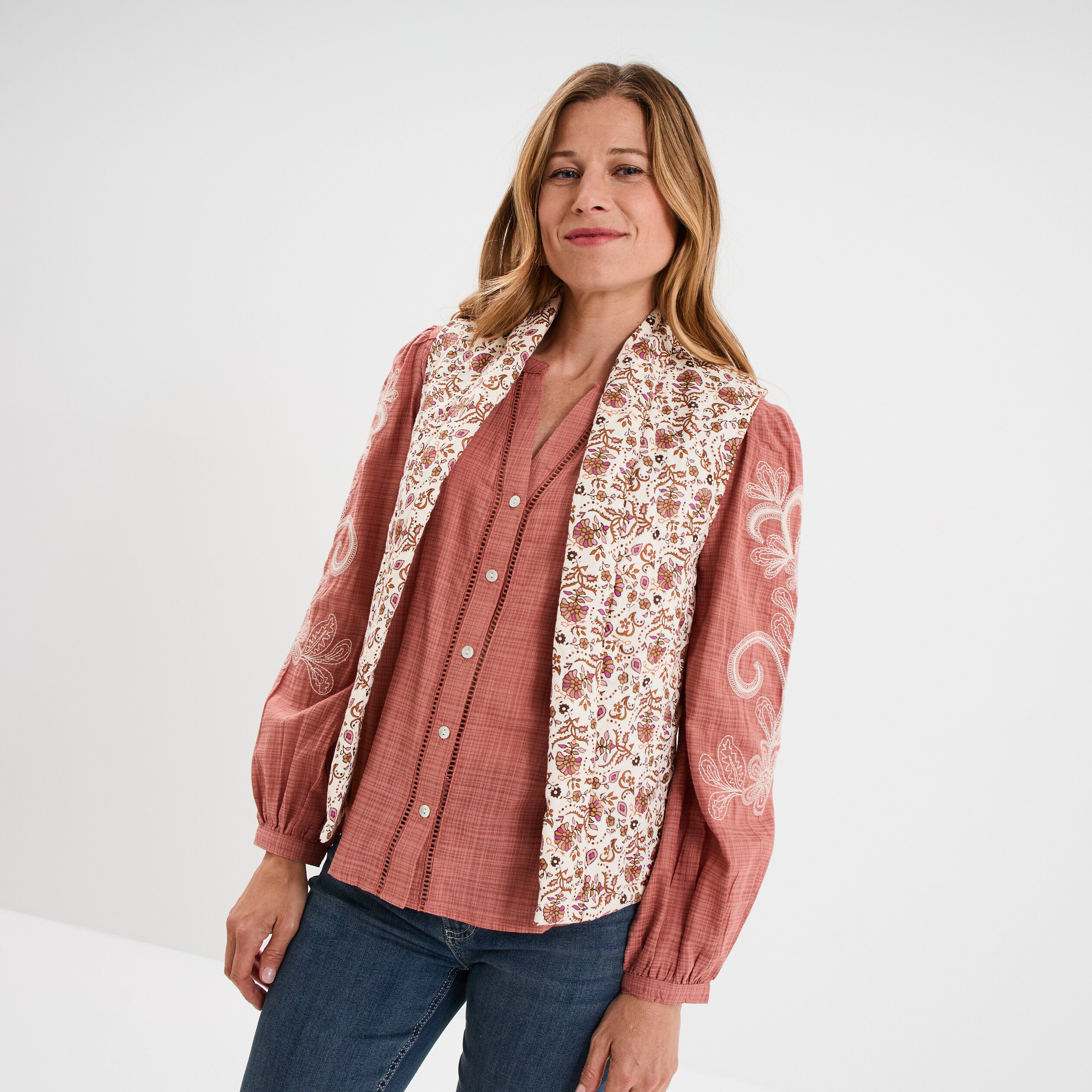 veste matelassee sans manches blanc femme Veste matelassée sans manches blanc femme