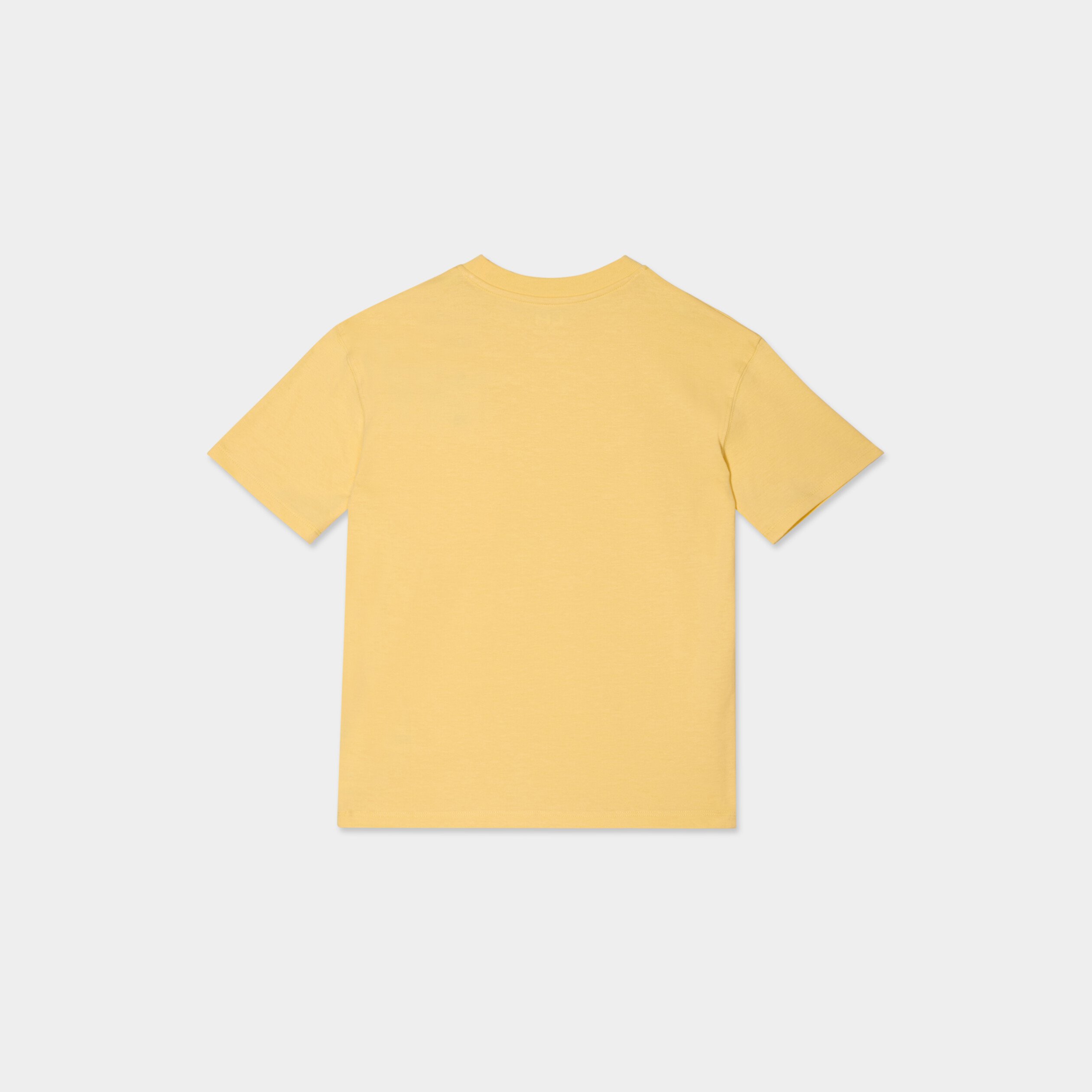 t shirt oversize 1 poche manches courtes jaune clair garcon T-shirt oversize 1 poche manches courtes jaune clair garçon