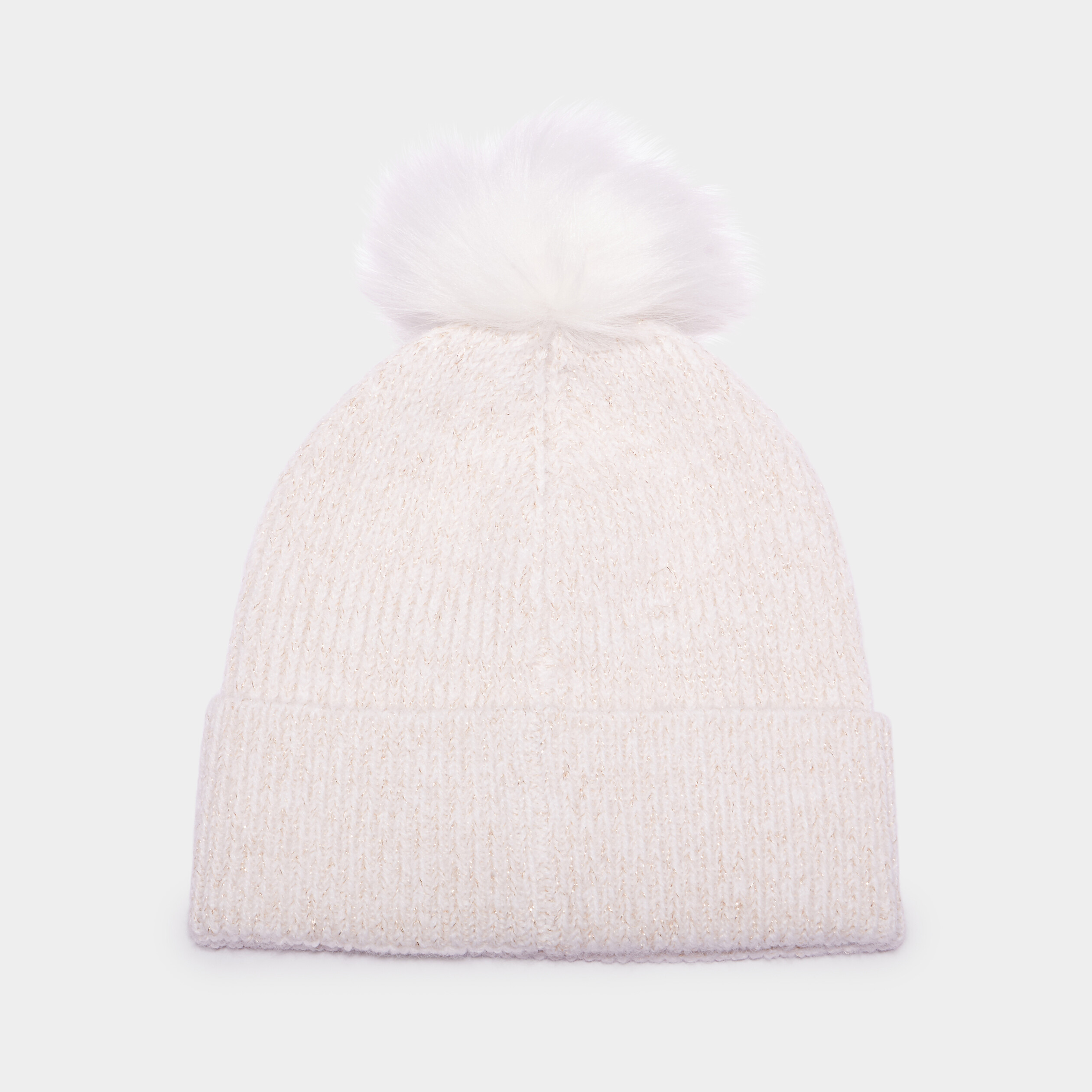 Pompons Fausse Fourrure 16 Cm - Lot De 4 Avec Bouton Pression Pour Bonnets, Écharpes