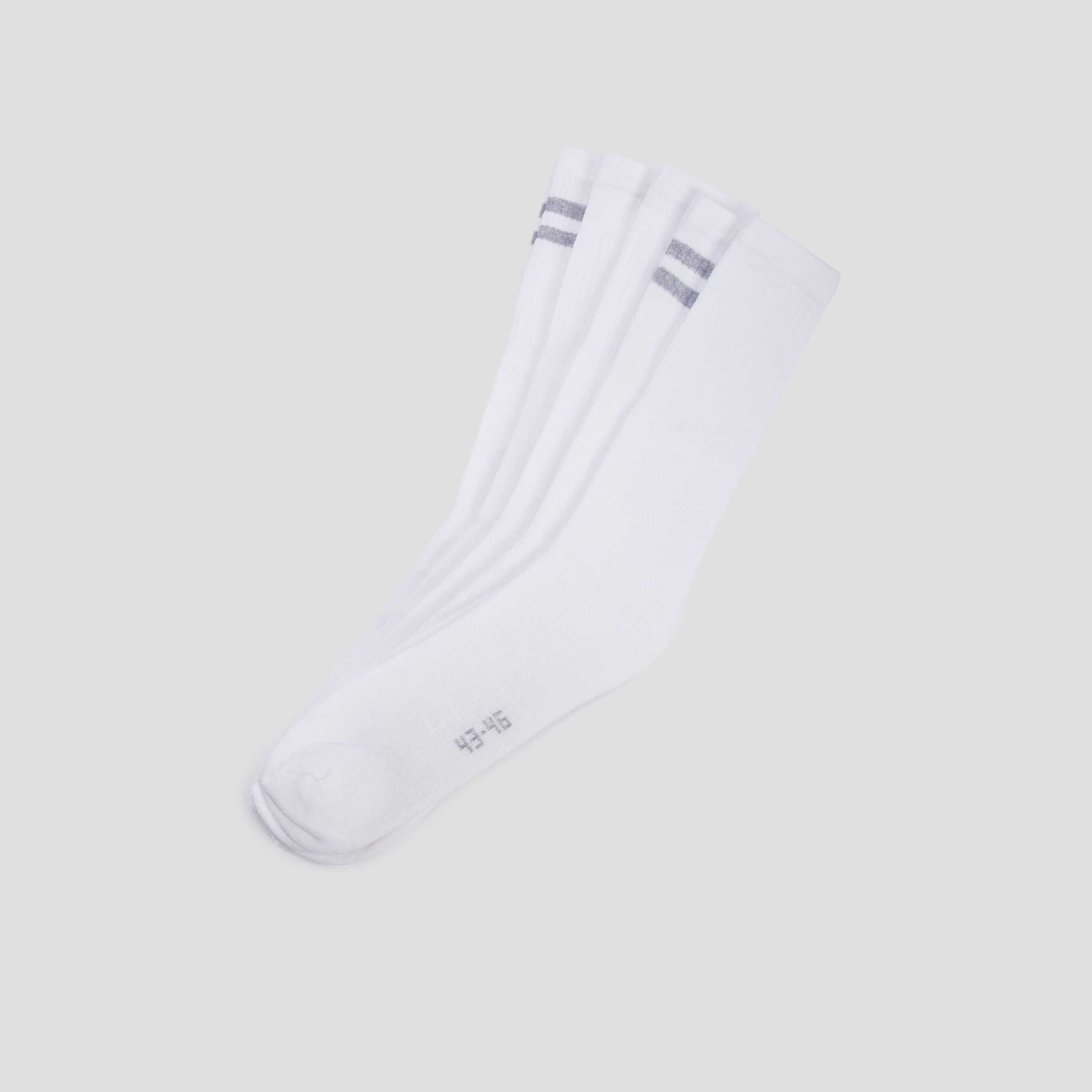 Lot 5 paires de chaussettes blanc homme