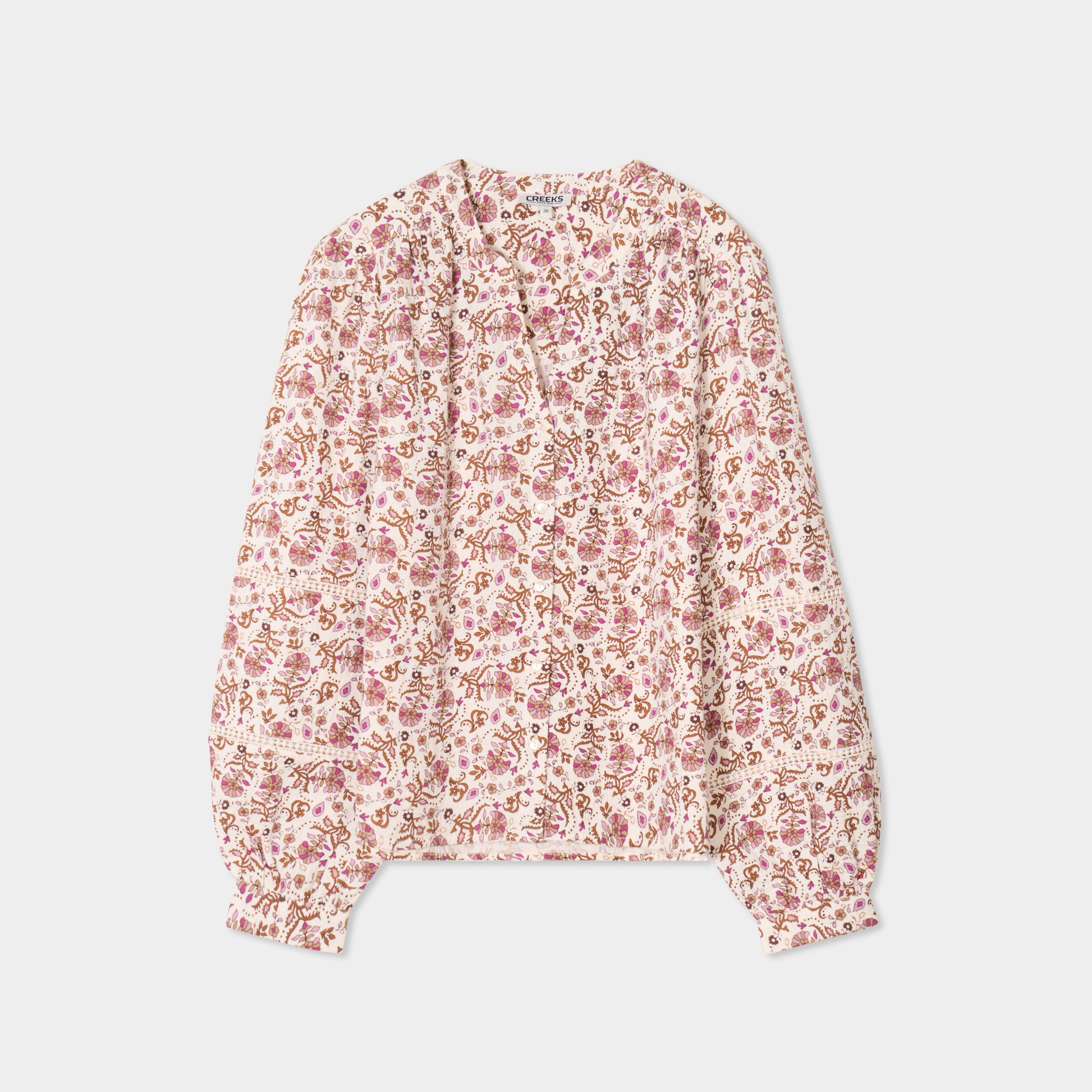 blouse manches ballons coton blanc femme Blouse manches ballons coton blanc femme