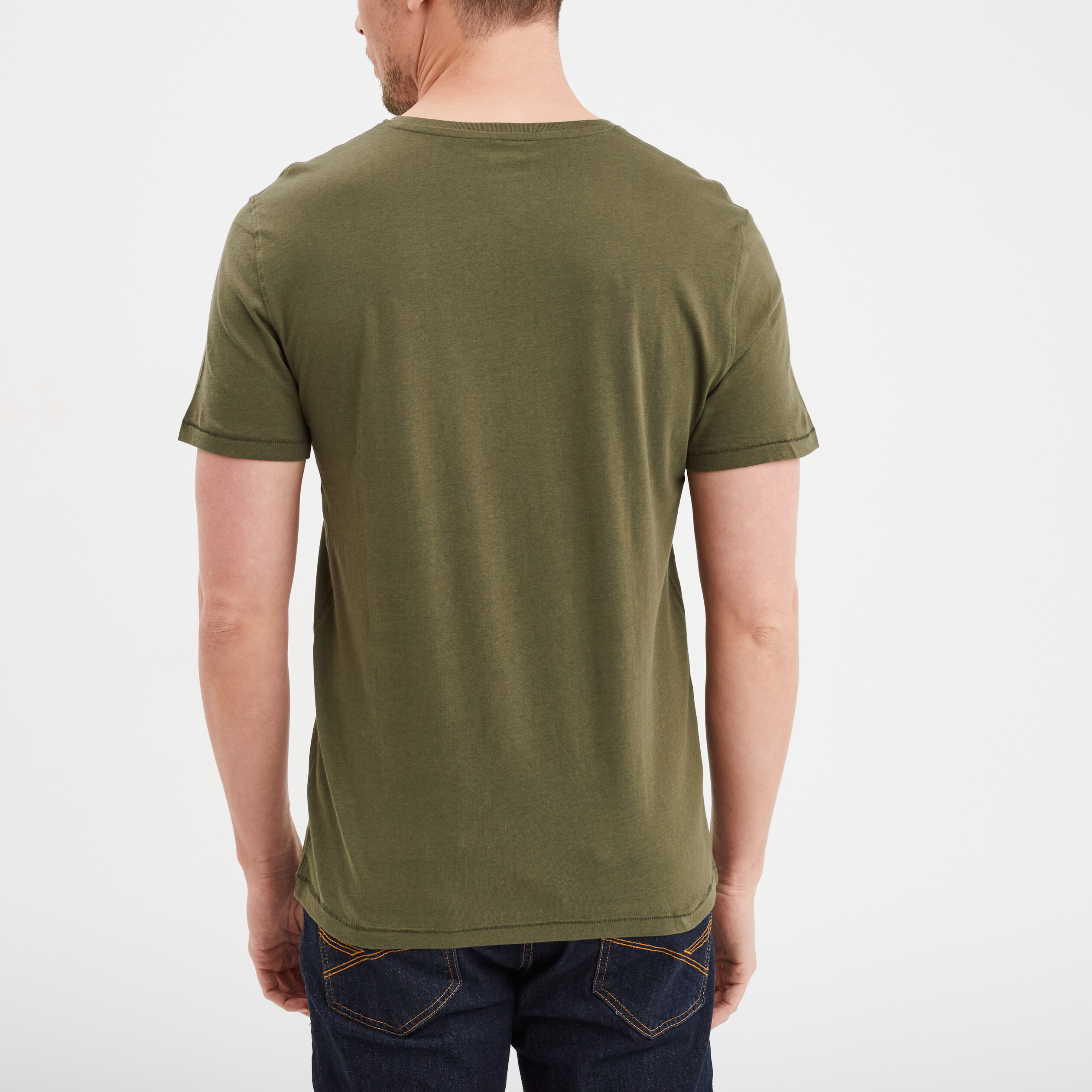 TSHIRT SPORTSWEAR HOMME MANCHES COURTES VERT Taille XL