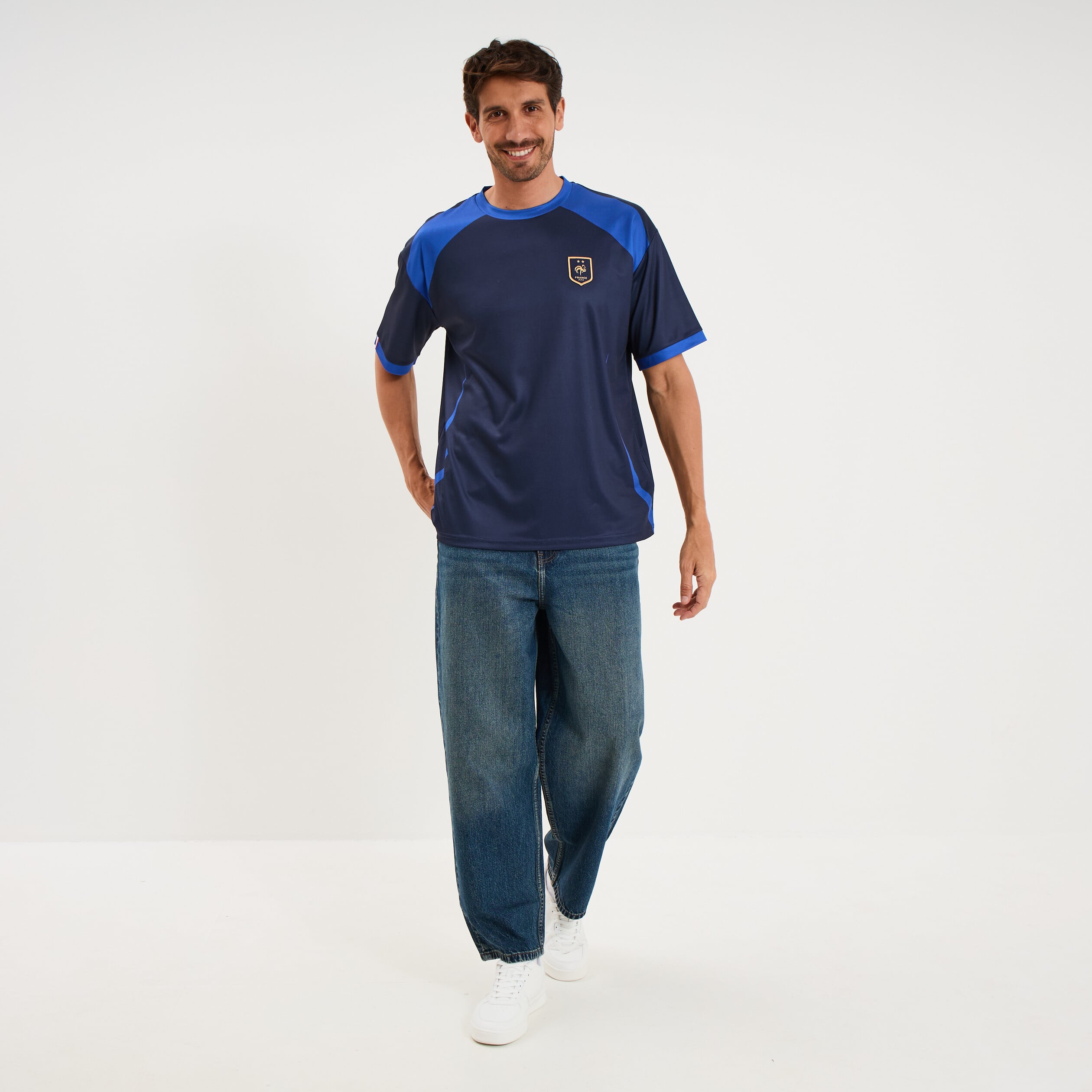 Maillot de football France bleu marine homme
