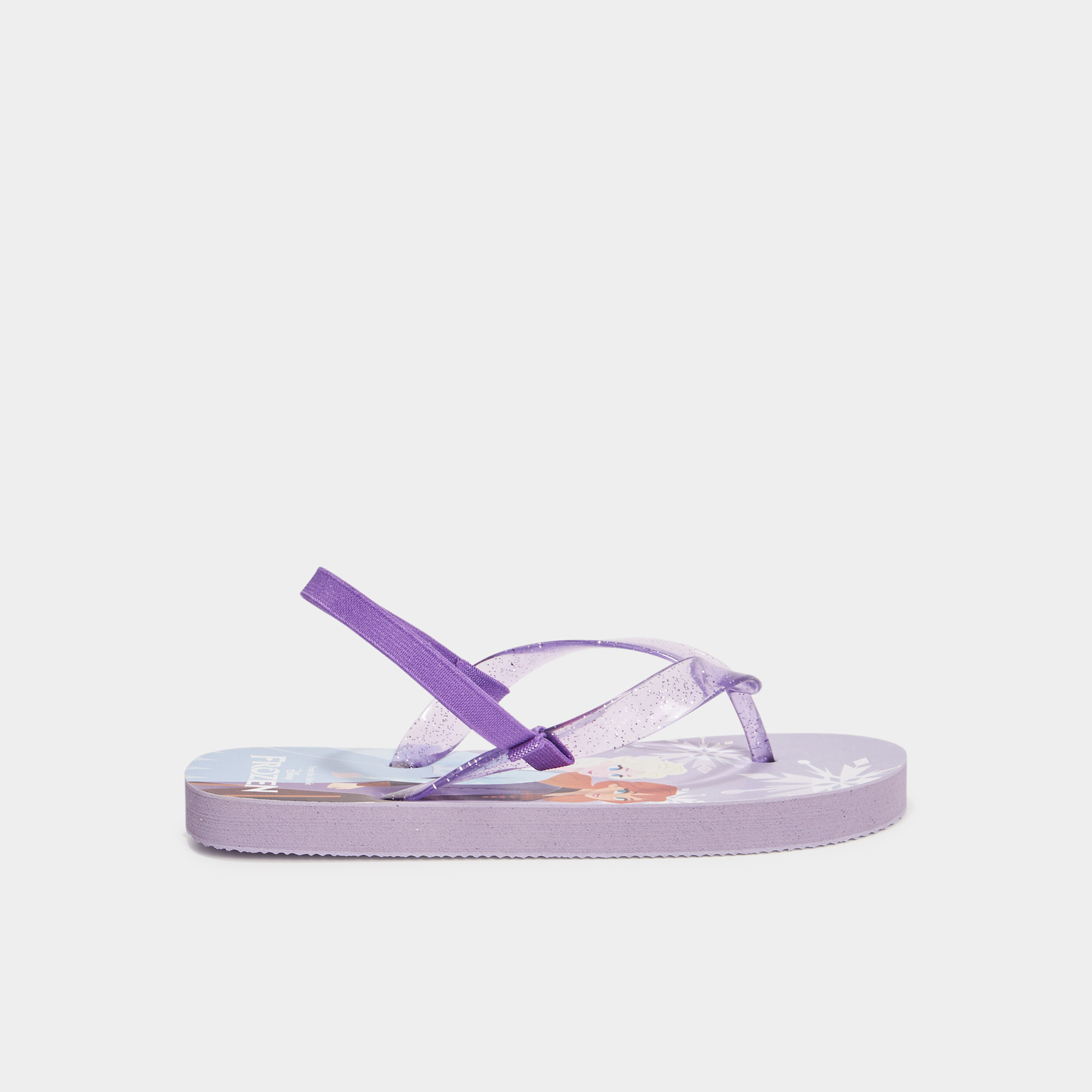 tongs reine des neiges parme fille Tongs Reine des neiges parme fille