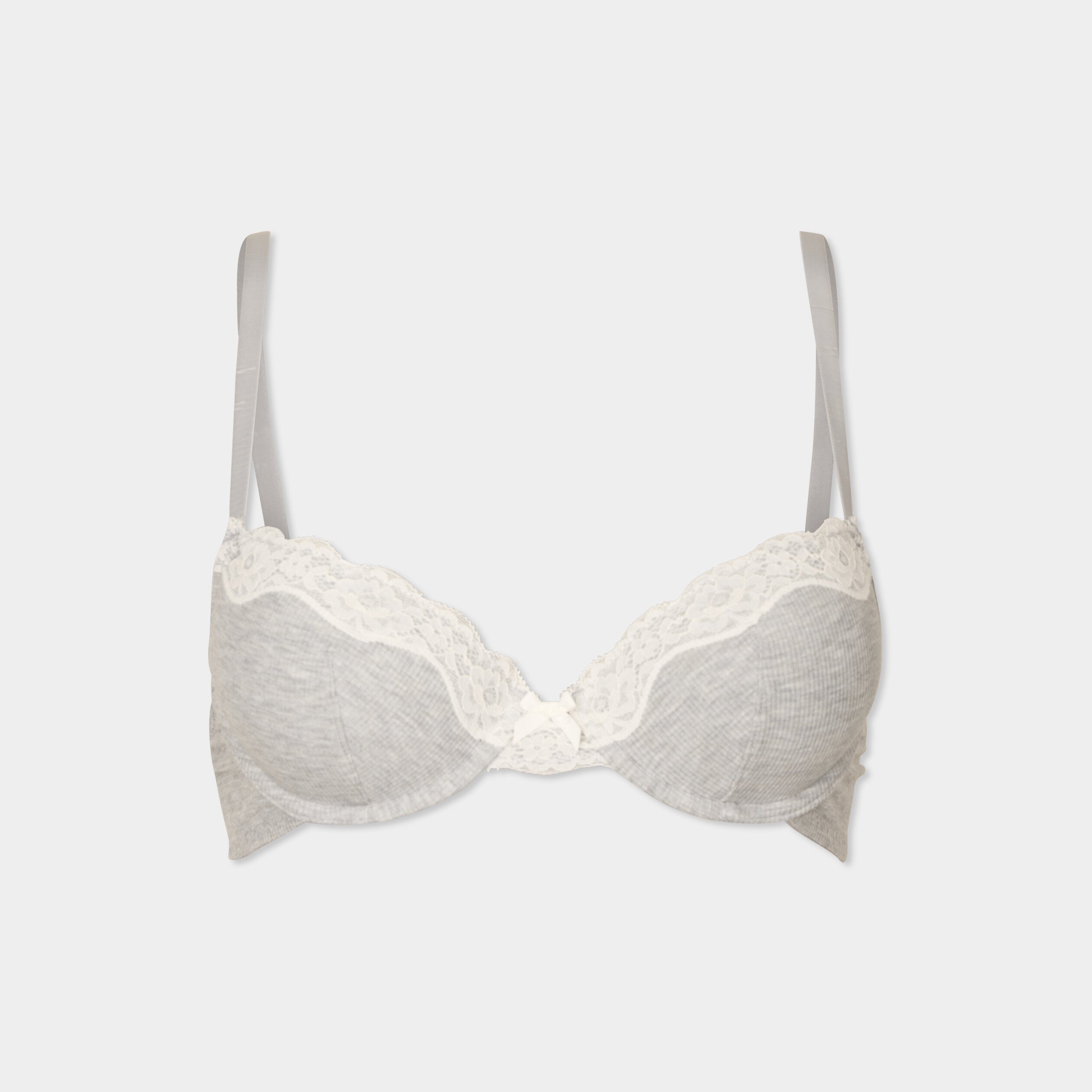 soutien gorge corbeille padde gris femme Soutien-gorge corbeille paddé gris femme