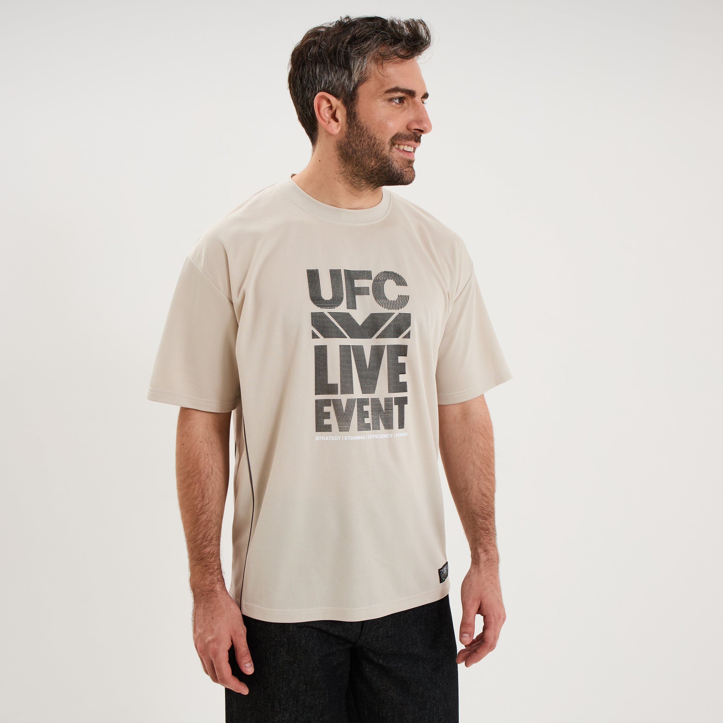 T-shirt manches courtes UFC sable homme
