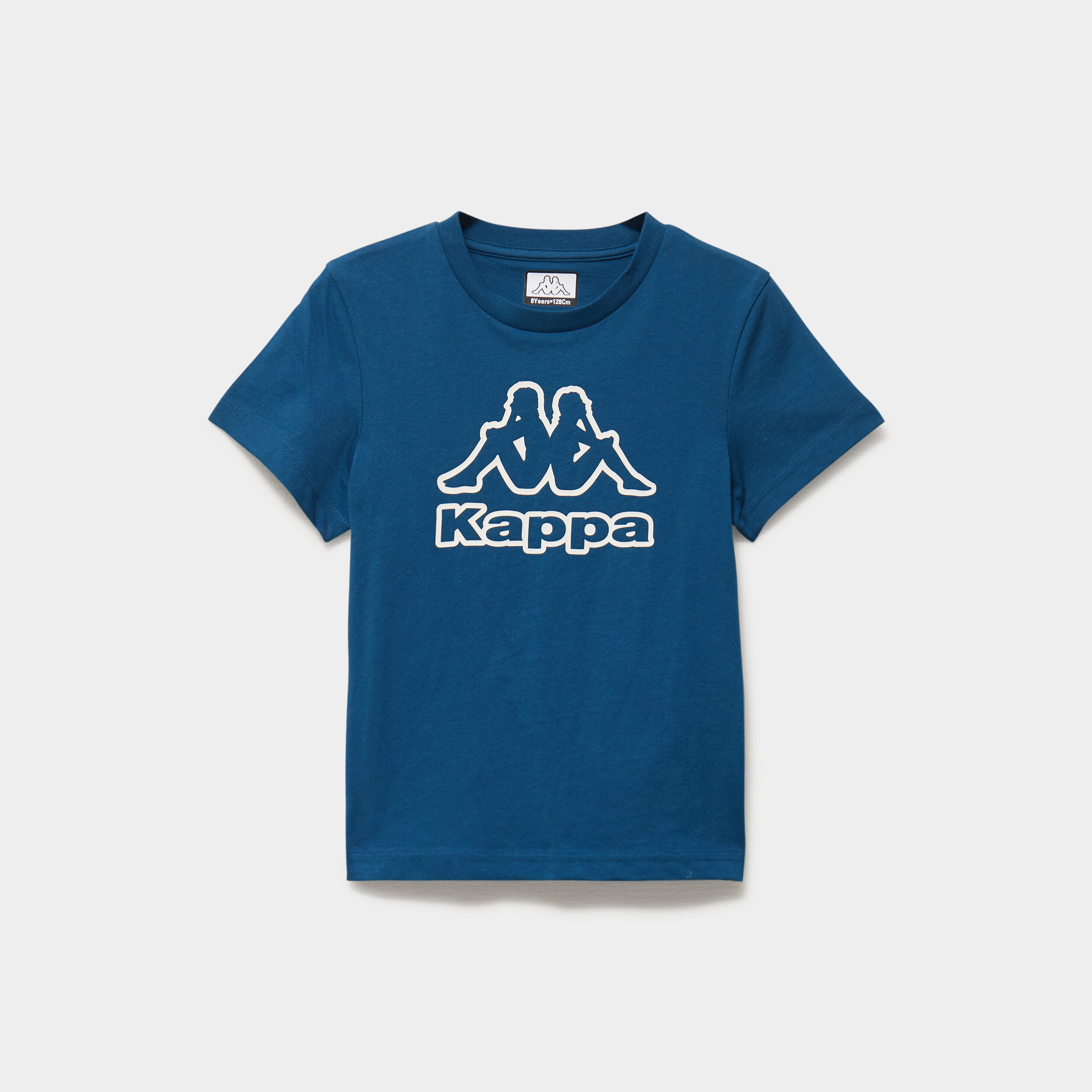 T-shirt manches courtes coton Kappa bleu gar&ccedil;on