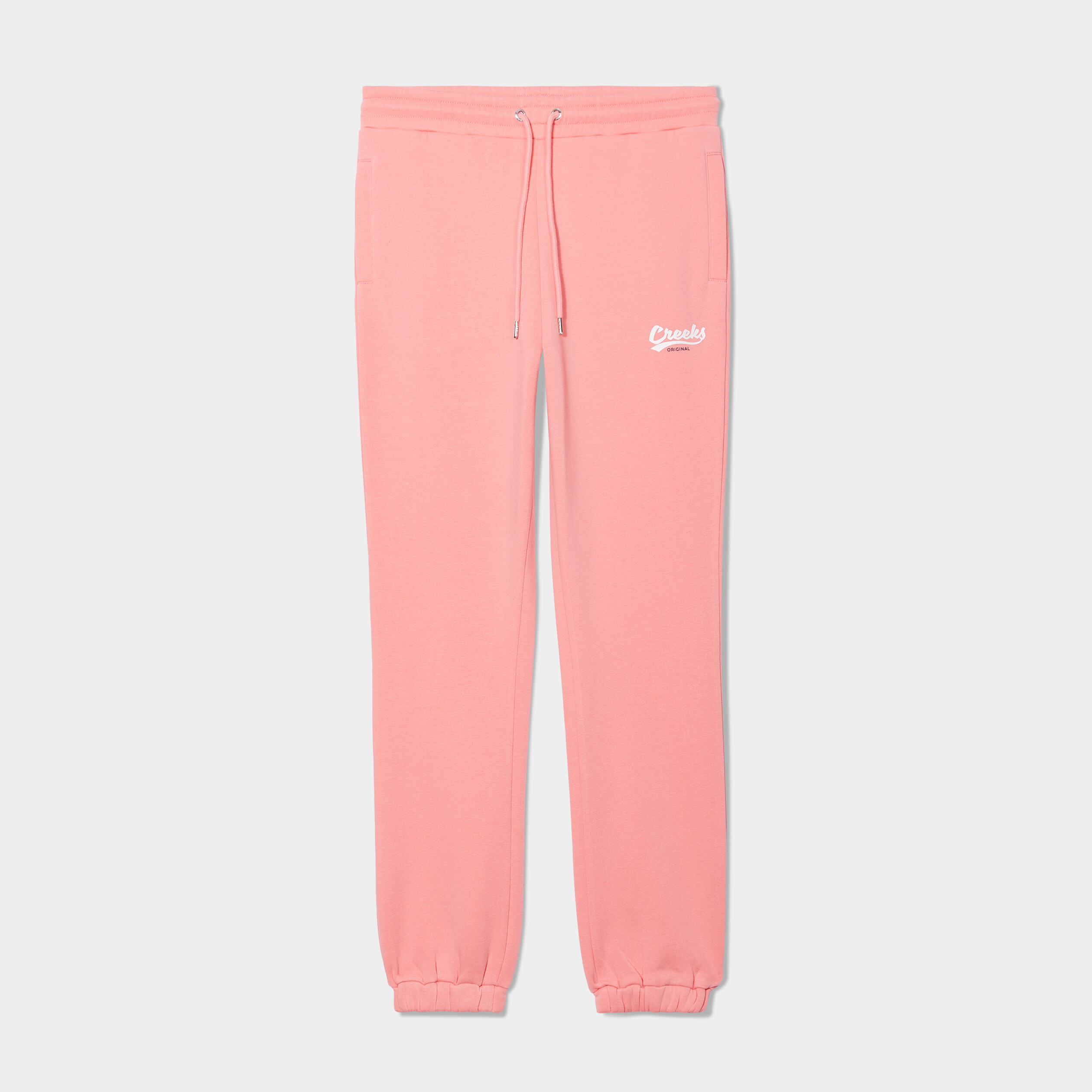 pantalon de jogging elastique creeks vieux rose femme Pantalon de jogging élastiqué Creeks vieux rose femme