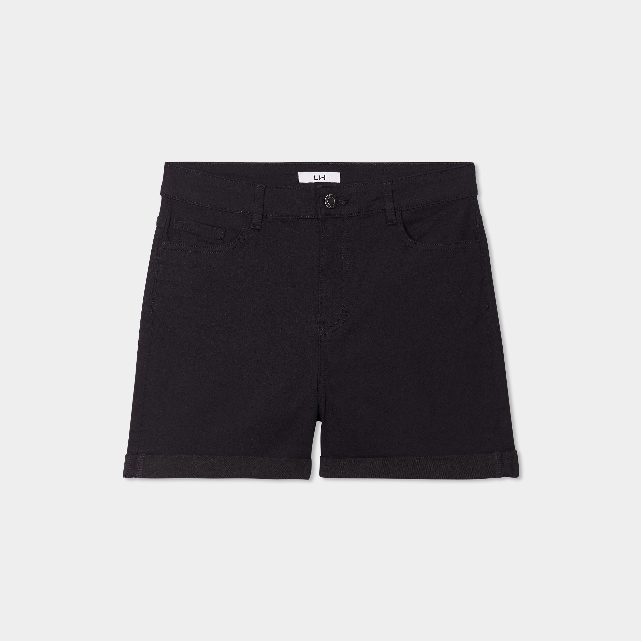 short en jean slim noir femme Short en jean slim noir femme