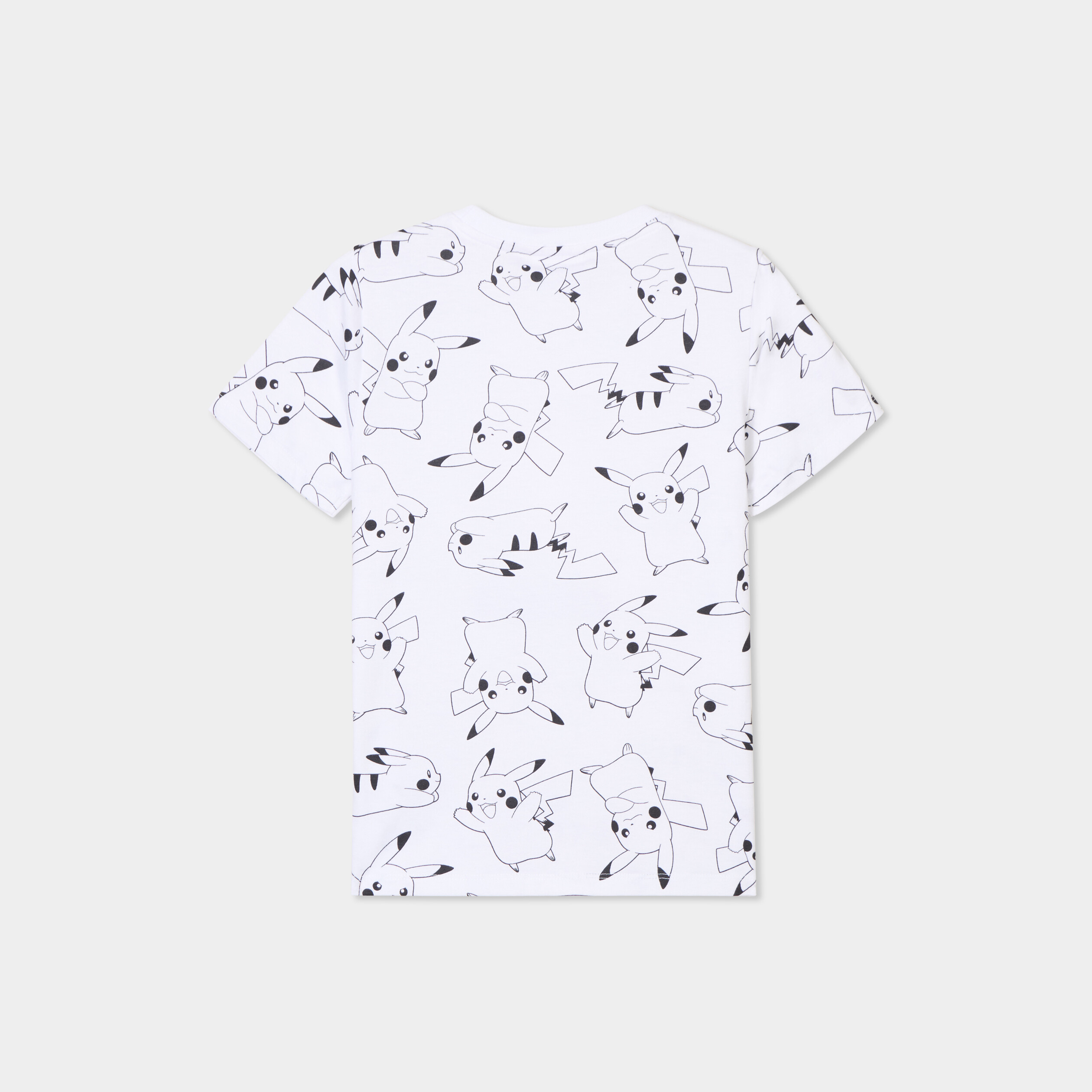 t shirt sequins coton pokemon pikachu blanc garcon T-shirt sequins coton Pokémon Pikachu blanc garçon