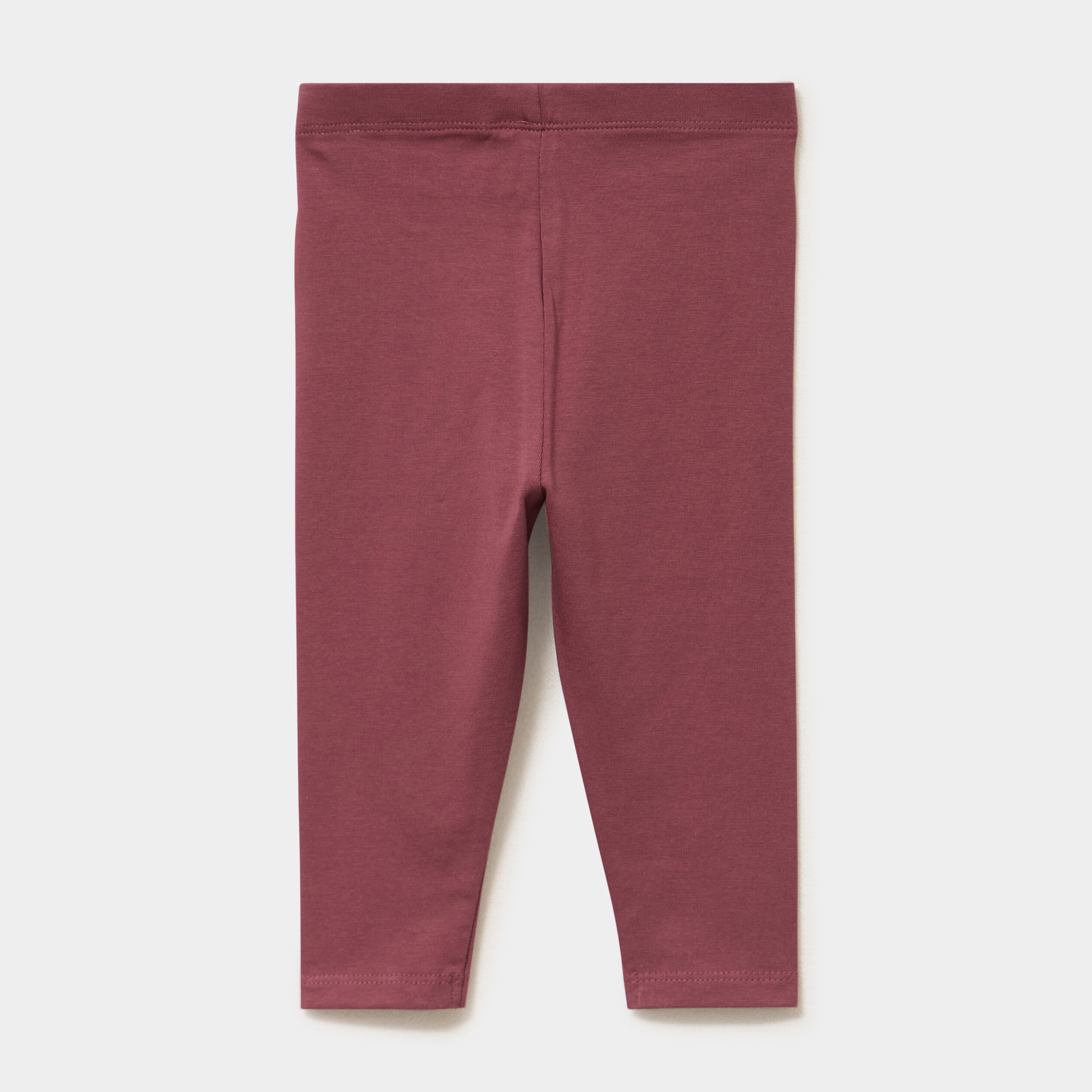 Lot 2 leggings coton bordeaux b&eacute;b&eacute; fille