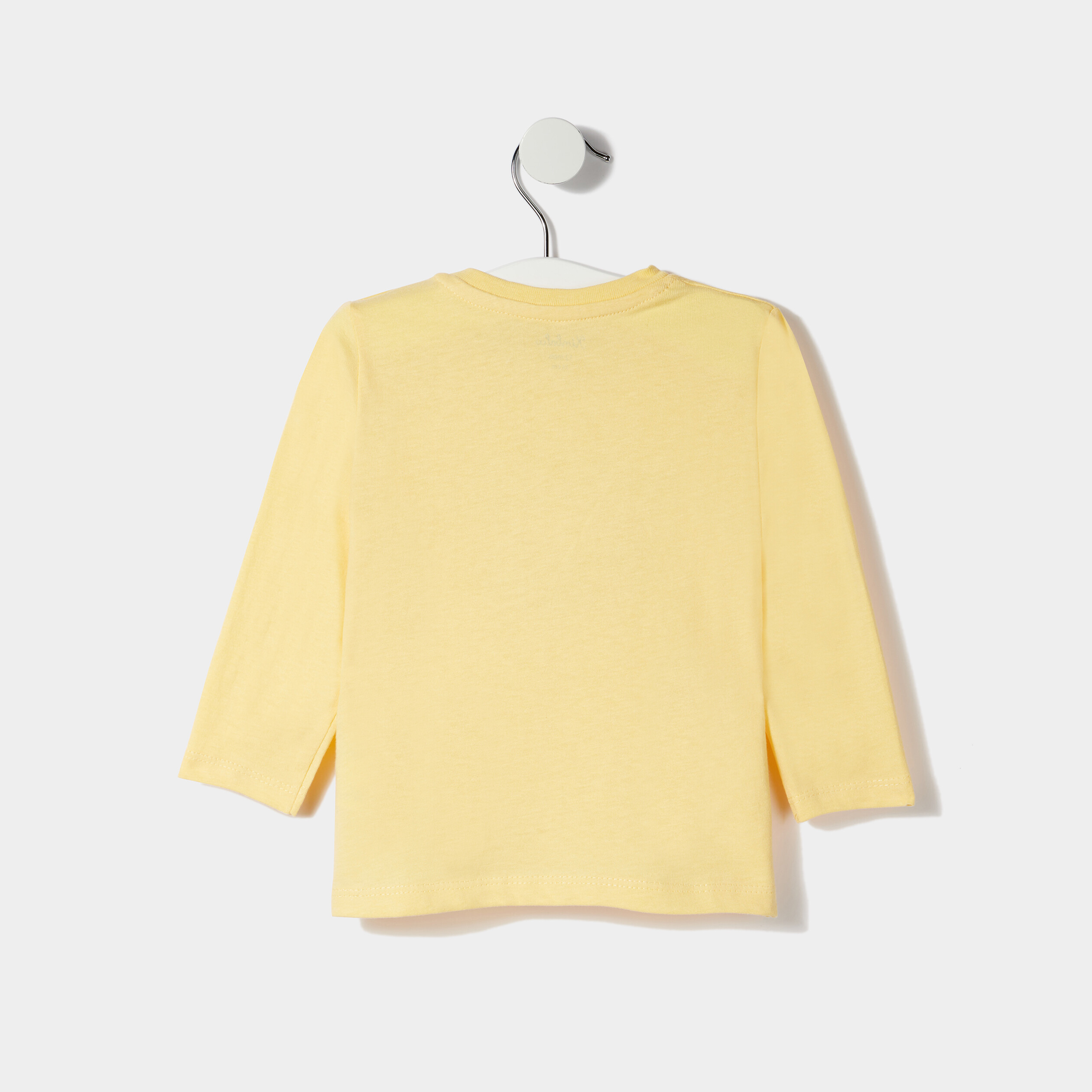 T-shirt manches longues jaune pastel bébé garçon