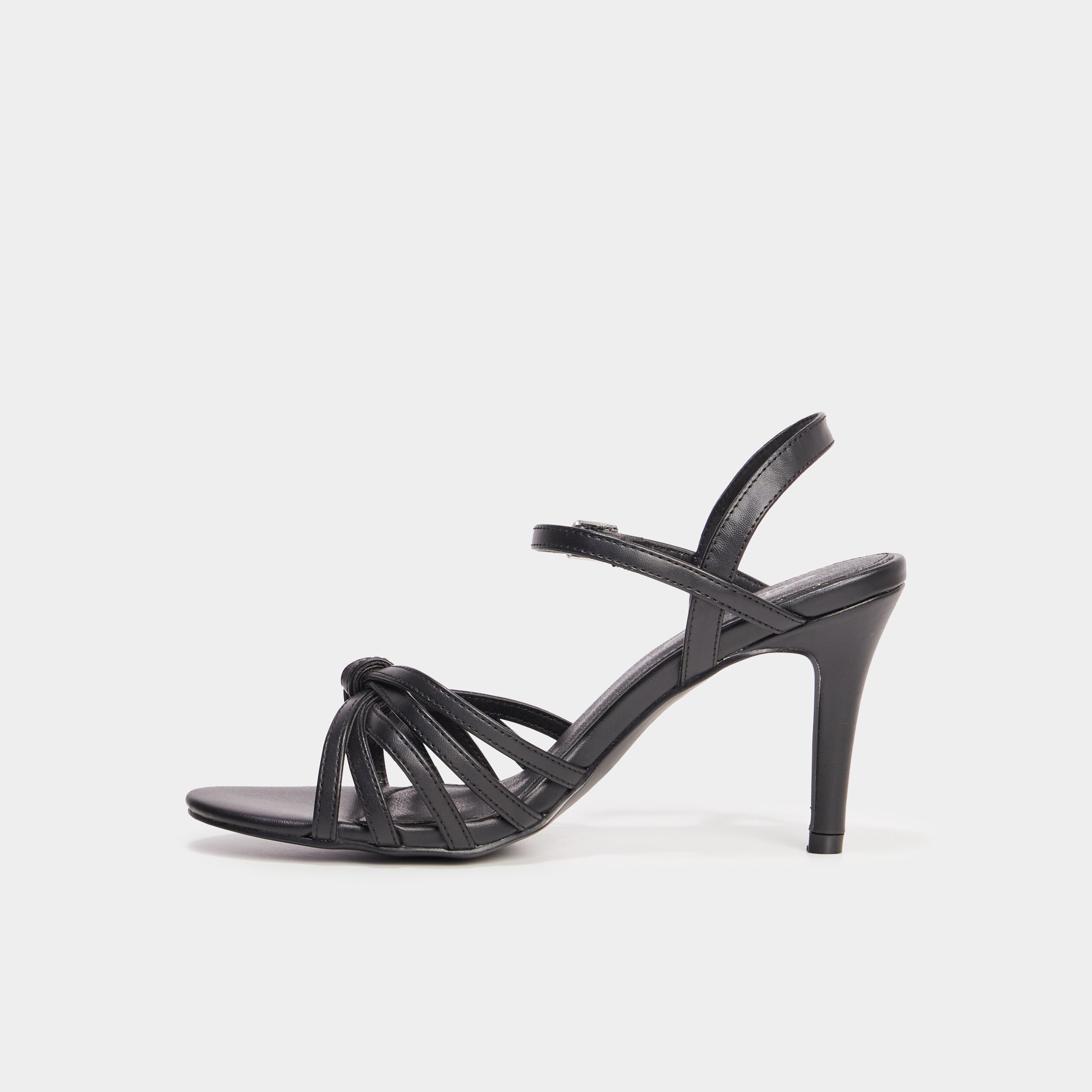 Sandales &agrave; talons Mosquitos noir femme