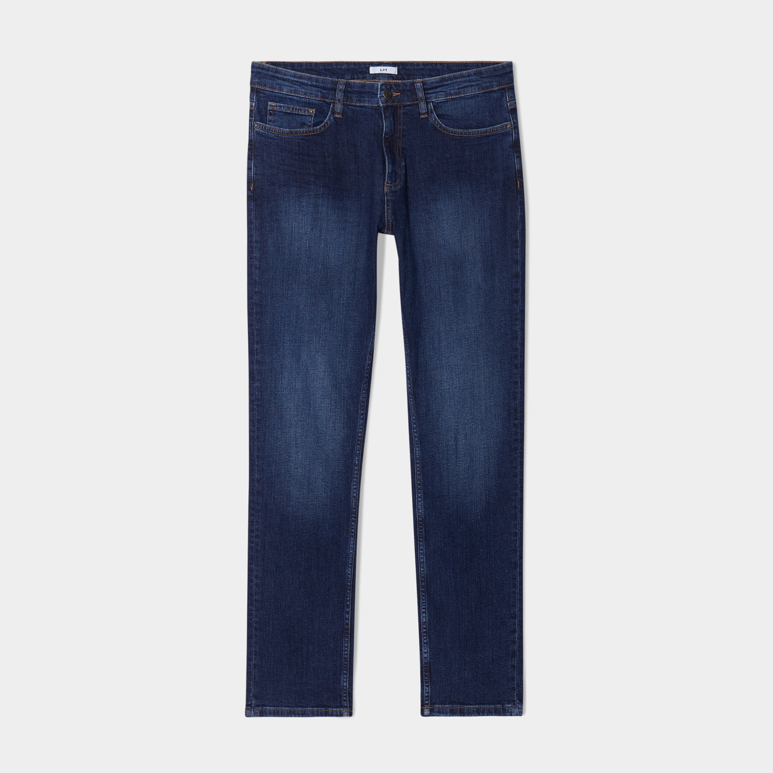 Jeans straight 5 poches denim stone homme