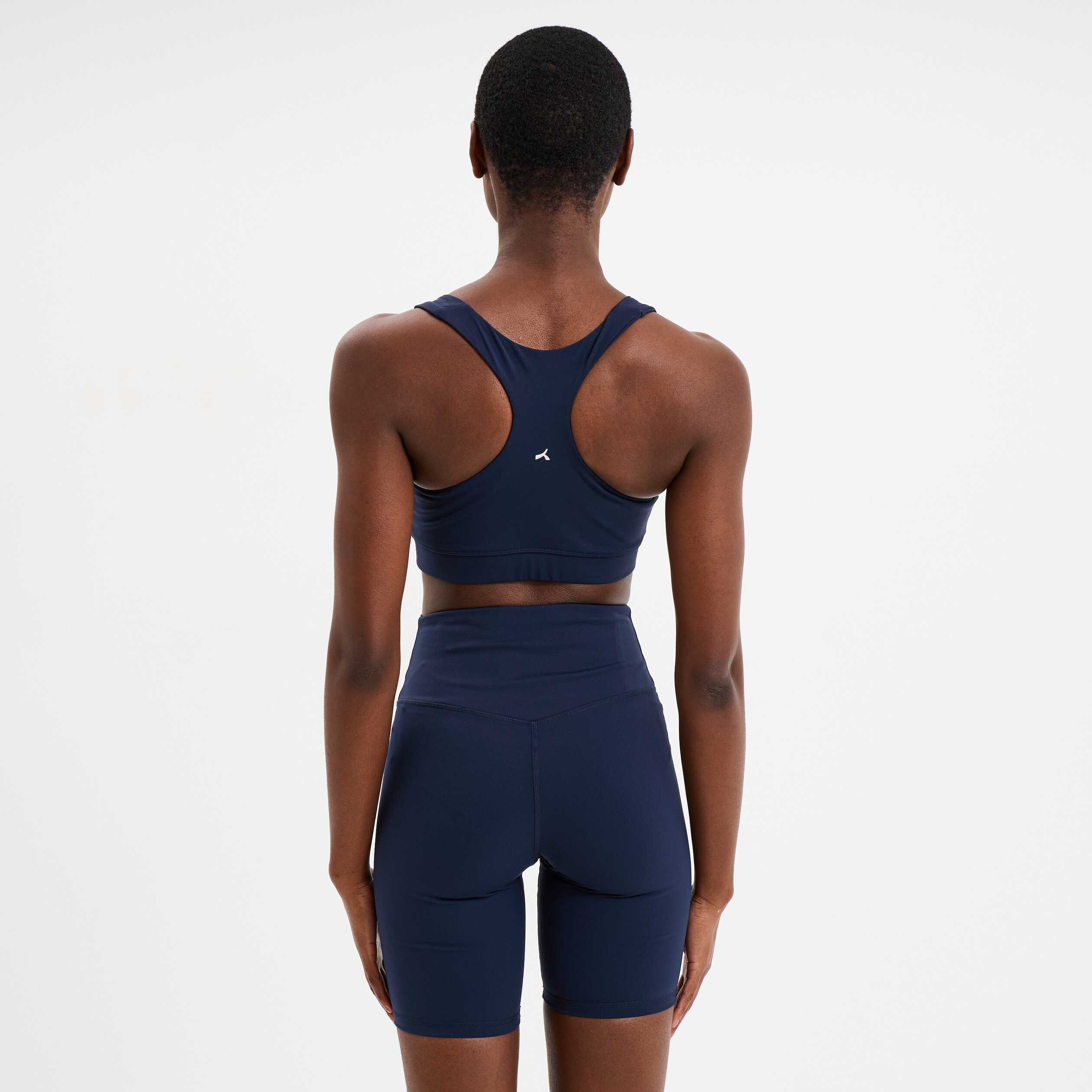 Brassi&egrave;re de sport dos nageur bleu marine femme